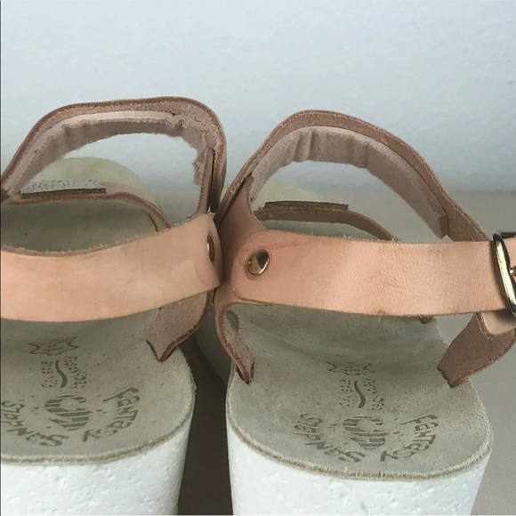 Fantasy Sandals Flex Sole Technology Wedge Buckle Leather Upper Size 40/9 - Picture 14 of 16